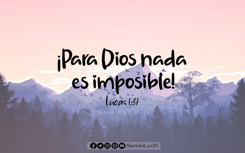 Nada es imposible 1 Nada es imposible