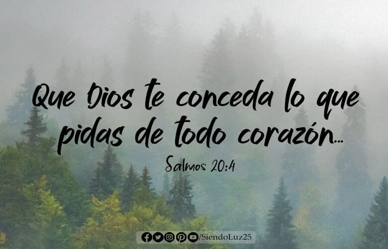 Que Dios te conceda lo que pidas de todo corazón